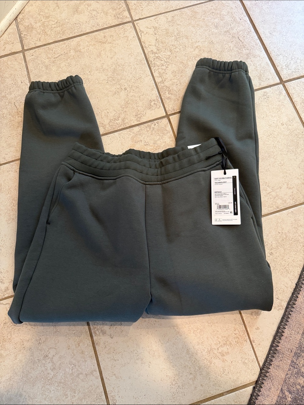 CALIA by Carrie Underwood Kids Olive Green Fleece Joggers